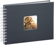 HAMA 02111 FINE ART SPIRAL BOUND ALBUM 24X17CM 50 WHITE PAGES GREY
