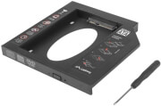 LANBERG SLIM MOUNTING FRAME FOR 2.5'' DRIVE TO 5.25'' 12.7MM BAY