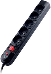 TRACER TRACER SURGE PROTECTOR 5-SOCKET POWER GUARD + 3M BLACK