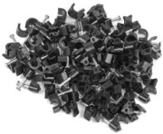 LANBERG CABLE CLIPS 5MM 100PCS BLACK