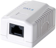 LOGILINK NP0071 CAT.6 WALL OUTLET 1X RJ45 UTP PURE WHITE