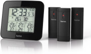 HAMA HAMA 186311 EWS-TRIO WEATHER STATION WITH THREE SENSORS BLACK