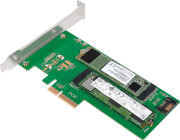 LOGILINK PC0083 DUAL M.2 PCIE ADAPTER FOR SATA AND PCIE SATA SSD