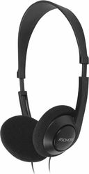 SONORA SONORA HPTV-100 ΕΝΣΥΡΜΑΤΑ ON-EAR ΣΤΕΡΕΟΦΩΝΙΚΑ ΑΚΟΥΣΤΙΚΑ ΤΗΛΕΟΡΑΣΗΣ ΜΕ ΚΑΛΩΔΙΟ ΜΗΚΟΥΣ 6M