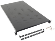 LANBERG 19'' FIXED SHELF 1U/483X900MM MAX LOAD CAPACITY UP TO 25KG BLACK