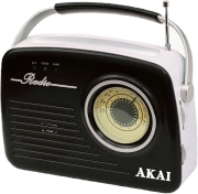 AKAI AKAI APR-11Β RETRO RADIO WITH USB/SD AND AUX BLACK