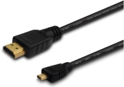 SAVIO CL-39 HDMI TO MICRO HDMI CABLE V1.4 24K GOLD-PLATED 1.0M φωτογραφία