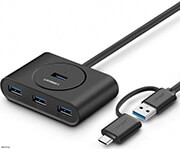 UGREEN UGREEN HUB TYPE-C/USB 3.0 CR113 BLACK 40850