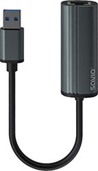 SAVIO SAVIO AK-55 USB 3.1 (M) - FAST ETHERNET (RJ45) ADAPTER