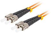 LANBERG LANBERG FIBER OPTIC PATCHCORD MM ST/UPC-ST/UPC DUPLEX LSZH OM2 50/125 3.0MM 15M ORANGE