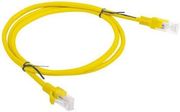 LANBERG PATCHCORD CAT.5E 1M YELLOW FLUKE PASSED 10-PACK