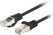 LANBERG PATCHCORD CAT.6 5M BLACK FLUKE PASSED 10-PACK