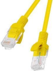 LANBERG PATCHCORD CAT.6 0.5M YELLOW FLUKE PASSED 10-PACK