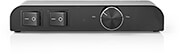 NEDIS NEDIS ASWI2652BK SPEAKER CONTROL BOX 2-WAY BANANA VOLUME CONTROL BLACK