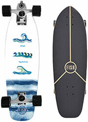 FISH SKATEBOARDS SURF SKATE ΜΕ Α7 TRUCK 32'' WAVES NORTHEAST MAPLE