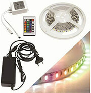 FOSME FOSME 24-00508 ΛΕΝΤΟΤΑΙΝΙΑ 5Μ 72W IP20 RGB ME ΤΡΟΦΟΔΟΤΙΚΟ ΚΟΝΤΡΟΛΕΡ BLISTER
