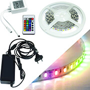 FOSME FOSME 24-00509 ΛΕΝΤΟΤΑΙΝΙΑ 5Μ 72W IP65 RGB ME ΤΡΟΦΟΔΟΤΙΚΟ ΚΟΝΤΡΟΛΕΡ BLISTER
