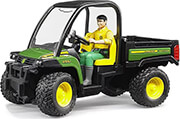 BRUDER JOHN DEERE GATOR XUV 855D (WITH DRIVER)