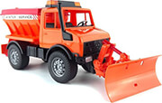 BRUDER BRUDER MB-UNIMOG WINTER SERVICE WITH CLEARING SIGN