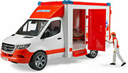 BRUDER MB SPRINTER AMBULANCE WITH DRIVER (RED/WHITE)