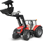 BRUDER MASSEY FERGUSON 7624 WITH FRONT LOADER