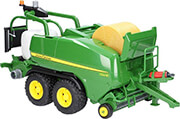 BRUDER BRUDER JOHN DEERE ROUND BALES - PRESSED VETCH (GREEN)