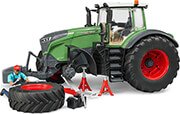 BRUDER FENDT 1050 VARIO (WITH MECHANIC AND WORKSHOP EQUIPMENT)