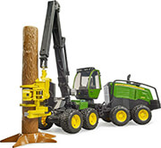 BRUDER JOHN DEERE 1270G HARVESTER (GREEN/BLACK, INCLUDING TREE TRUNK)