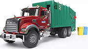 BRUDER MACK GRANITE GARBAGE TRUCK (GREEN/RED)