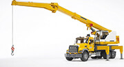 BRUDER MACK GRANITE LIEBHERR CRANE TRUCK (YELLOW/GRAY)
