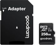 GOODRAM M1AA 256GB MICROSDXC MEMORY CARD C10 UHS-I + ADAPTER M1AA-2560R12