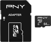 PNY PERFORMANCE PLUS 64GB MICROSDXC MEMORY CARD C10 + ADAPTER P-SDU64G10PPL-GE