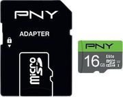 PNY ELITE MICROSDHC 16GB U1 WITH ADAPTER P-SDU16GU185GW-GE
