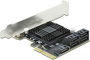 DELOCK DELOCK 90498 5 PORT SATA PCI EXPRESS X4 CARD - LOW PROFILE FORM FACTOR