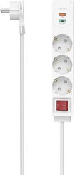 HAMA HAMA 223185 POWER STRIP 3-WAY USB-C/A 18 W PD/QC