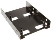 SILVERSTONE SILVERSTONE SDP08B 3.5'' TO 2X2.5'' BAY CONVERTER BLACK NICKEL