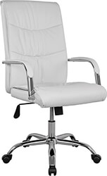 HM ΚΑΡΕΚΛΑ ΓΡΑΦΕΙΟΥ ΔΙΕΥΘΥΝΤΙΚΗ ΛΕΥΚΗ ΜΕ ΒΑΣΗ ΧΡΩΜΙΟΥ JACOB HM1044.12