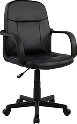 ΚΑΡΕΚΛΑ ΓΡΑΦΕΙΟΥ GRANE HM1005 ΜΕ ΜΠΡΑΤΣΑ ΜΑΥΡO PU