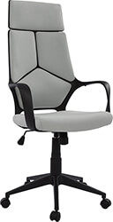 ΚΑΡΕΚΛΑ ΓΡΑΦΕΙΟΥ FIORA HM1073.21 ΓΚΡΙ &amp; ΣΚΕΛΕΤΟ ΜΑΥΡΟ