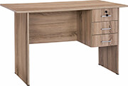 ΓΡΑΦΕΙΟ ΜΕΛΑΜΙΝΗΣ HAYDEN 120x60x75Υεκ. ΜΕ 3 ΣΥΡΤΑΡΙΑ ΣΕ ΧΡΩΜΑ SONAMA HM2268.02