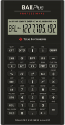 TEXAS INSTRUMENTS TEXAS INSTRUMENTS BA II PLUS PROFESSIONAL BA II PLUS PROFESSIONAL