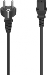 HAMA 200738 POWER CORD PLUG WITH EARTH CONTACT - 3-PIN SOCKET 2.50 M