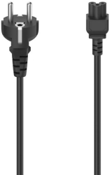 HAMA HAMA 200735 MAINS LEAD CABLE EARTH CONTACT- 3-PIN SOCKET 1.5 M BLACK