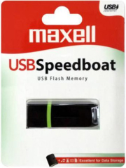 MAXELL MAXELL SPEEDBOAT 4GB USB 2.0 FLASH DRIVE BLACK