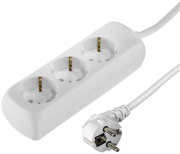 HAMA HAMA 108842 3-WAY POWER STRIP, WITH CHILD PROTECTION, 5 M, WHITE