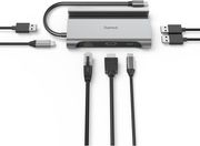 HAMA 200143 CONNECT2MOBILE V2 USB-C 3 X USB-A VGA HDMI ETHERNET HUB MULTIPORT 7 PORTS