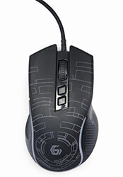 GEMBIRD MUSG-RGB-01 USB LED GAMING MOUSE BLACK