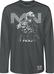 OEM COD MW LONG SLEEVE AB0 DARK GREY, SIZE S
