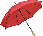 OEM ΟΜΠΡΕΛΑ ΜΕ ΞΥΛΙΝΗ ΛΑΒΗ ΚΟΚΚΙΝΟ