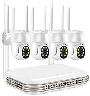 LOOSAFE NVR KIT H.265 + 4 WIFI 3MP PTZ CAMERAS